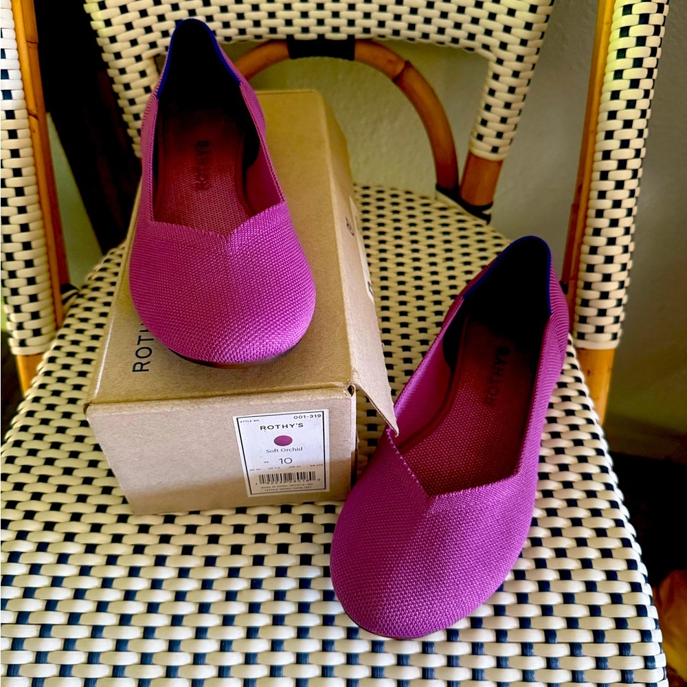 Rothy’s Soft Orchid ballet flats